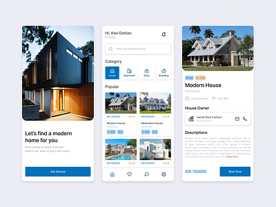 Real Estate Mobile app app design branding real estate ui