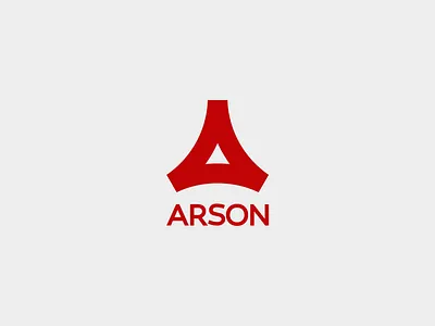 Arson Branding 3d brand branding concept identity logo logotype minimal monogram product red render typography ui ux visual design visual identity