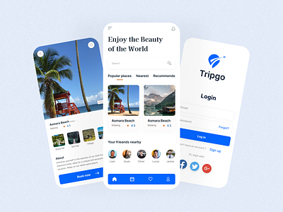 Travel agency mobile apps design app design figma interaction design interface landing page mobile app ui uiux user experience user interface web design website design