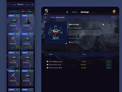 SuGa Verse NFT Exchange UI exchange gaming marketplace nft ui