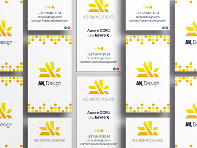 💻 AK Design — Carte de visite — 2022 branding business businesscard design graphic design logo