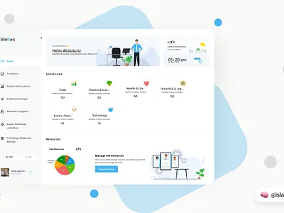 Vertex Dashboard branding clean concept creative design featured graphic design header product search services template ui userexperience userinterface ux web webdesign