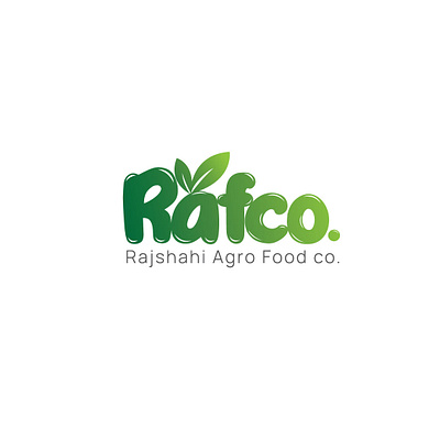 Rafco agricultural agro eco food fram fruit graphic design green logo natural typography