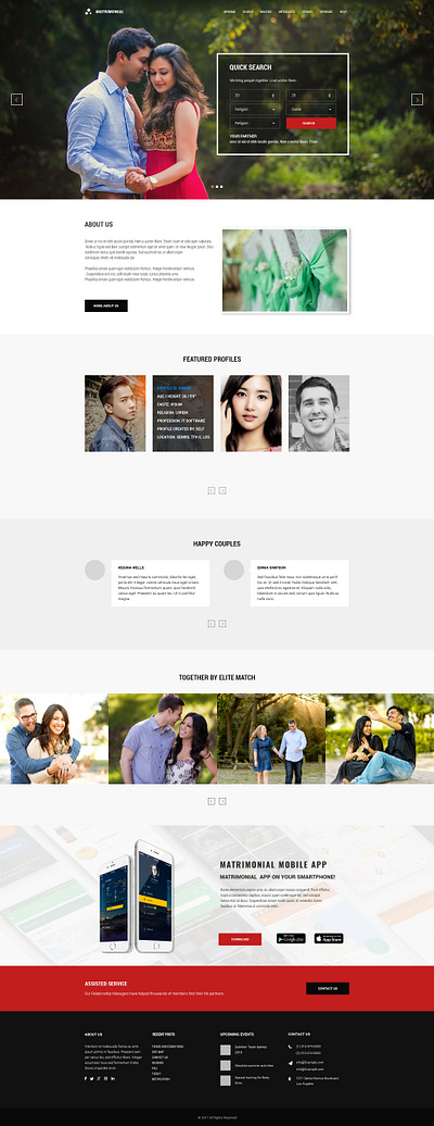 Matrimonial Sample design web