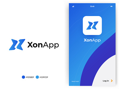 XonApp logo app brand identity branding brandmark custom logo custom logo design graphic design icon logo logo design logo designer logos modern logo popular logo professional logo professional logo designer visual identity designer