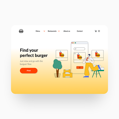 Perfect Burger | Landing page 🍔 argentina burger design food graphic design illustration landing page logo ui ux vector