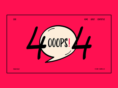 404 Page 404 404 error 404 illustration 404 not found art brutalism brutalist color design designer illustration landing page minimal pink sepidy ui ui design ux web illustration website