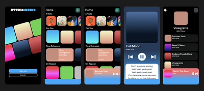 Studia Music - Version 0.5 app beginner music app ui