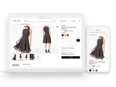 Macy's.com Redesign Product Page design design management e commerce experience design information architecture interaction design product design product page redesign responsive retail service design ui user experience user interface ux ux design visual design web website