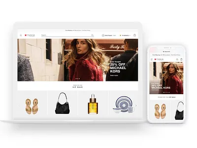 Macy's.com Redesign Home Page design design management e commerce experience design home page information architecture interaction design product design redesign responsive retail service design ui user experience user interface ux ux design visual design web website