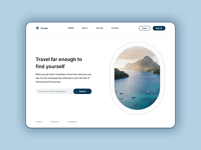 Travello daily challenge desktop explore landing page travel ui ux
