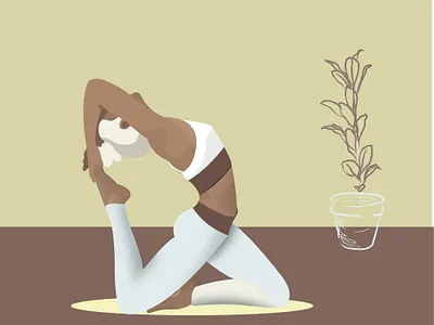 Йога design graphic design vector йога