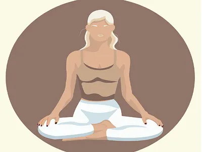 йога adobe illustrator design graphic design illustration logo йога персонаж
