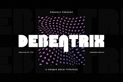 Debeatrix - A Unique Bold Typeface bold display font futuristic modern unique versatile