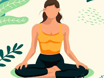 йога branding graphic design ui