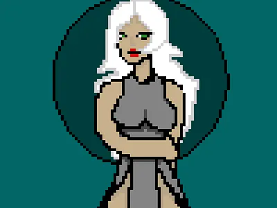 Pixel art design illustration