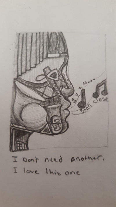 More detailed Graphite drawing design illustration