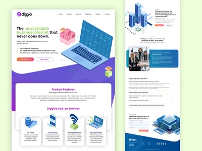 Diggio Web Design branding design graphic design typography ui vector web design