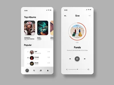 Music Playlist High Fidelity Wireframe brand branding music ui ui ux ux wirerframe