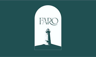 Faro - Authentic Italian Restaurant green restaurant logo italian logo italian restaurant lighthouse logo lighthouse restaurant logo restaurant logo