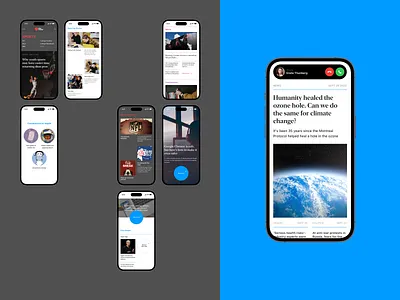 USA Today / News Website gazette global warming grap hero screen minimalism news news website ozone layer paper ui usa today ux uxui