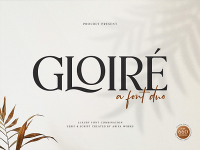 Gloire | Elegant Serif Script Font Duo calligraphy calligraphy font elegant font font font design font duo fontype script font serif font serif font duo serif ligature serif script duo serif signature signature font signature serif font