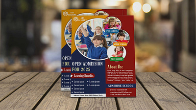 School admission flyer design flyer graphic design