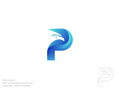 Logo design project for Peregrine abcdefghijklmn bird brand identity branding clean graphic design icon letter p logo logo design logo mark logotype mark minimal modern logo opqrstwuxyz peregrine symbol trendy logo 2022