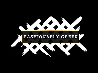 Fashionably Greek Logo Design app branding design graphic design illustration logo mobile design ui ux vector