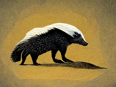 Honey Badger graphic design