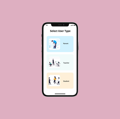 Select User Type design ui