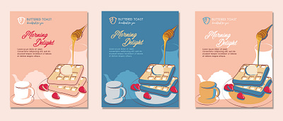 Illustrative Poster | Social media post | Ad design ad breakfast cafe colorful design food graphic design illustration poster restaurant social post