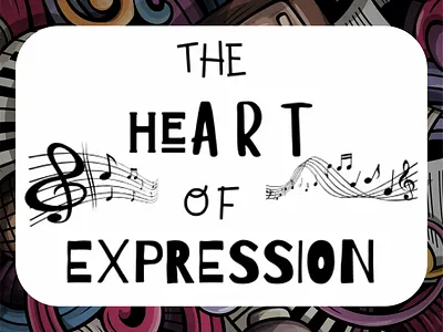The Heart Of Expression Logo Design app branding design graphic design illustration logo mobile design ui ux vector