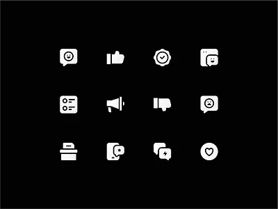 Feedback Icons app branding design flat flat design icon icon design icons illustration ui website