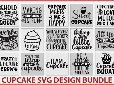 Cupcake SVG Designs Bundle animation branding christmas flat flowers pattern christmas patterns collection cupcake svg designs bundle design illustration logo year pattern