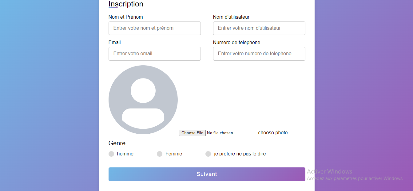 Inscription graphic design ui