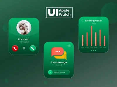 Apple Watch UI Design App app design apple watch ui branding dedi design photoshop typography ui ui design ux