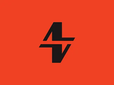 Letter AV and Thunder Logo abstract av bolt brand company electrical energy fast letter a letter v lightning logo monogram speed thunder va