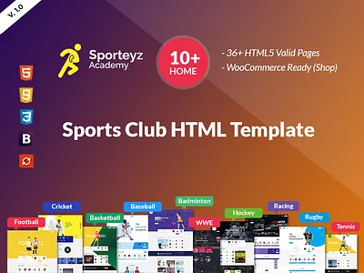 Sporteyz | Sports Club HTML Template