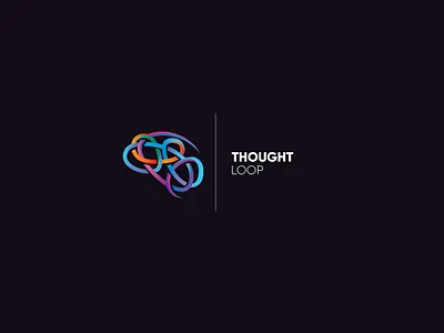 Thought loop logo brain logo loop thought