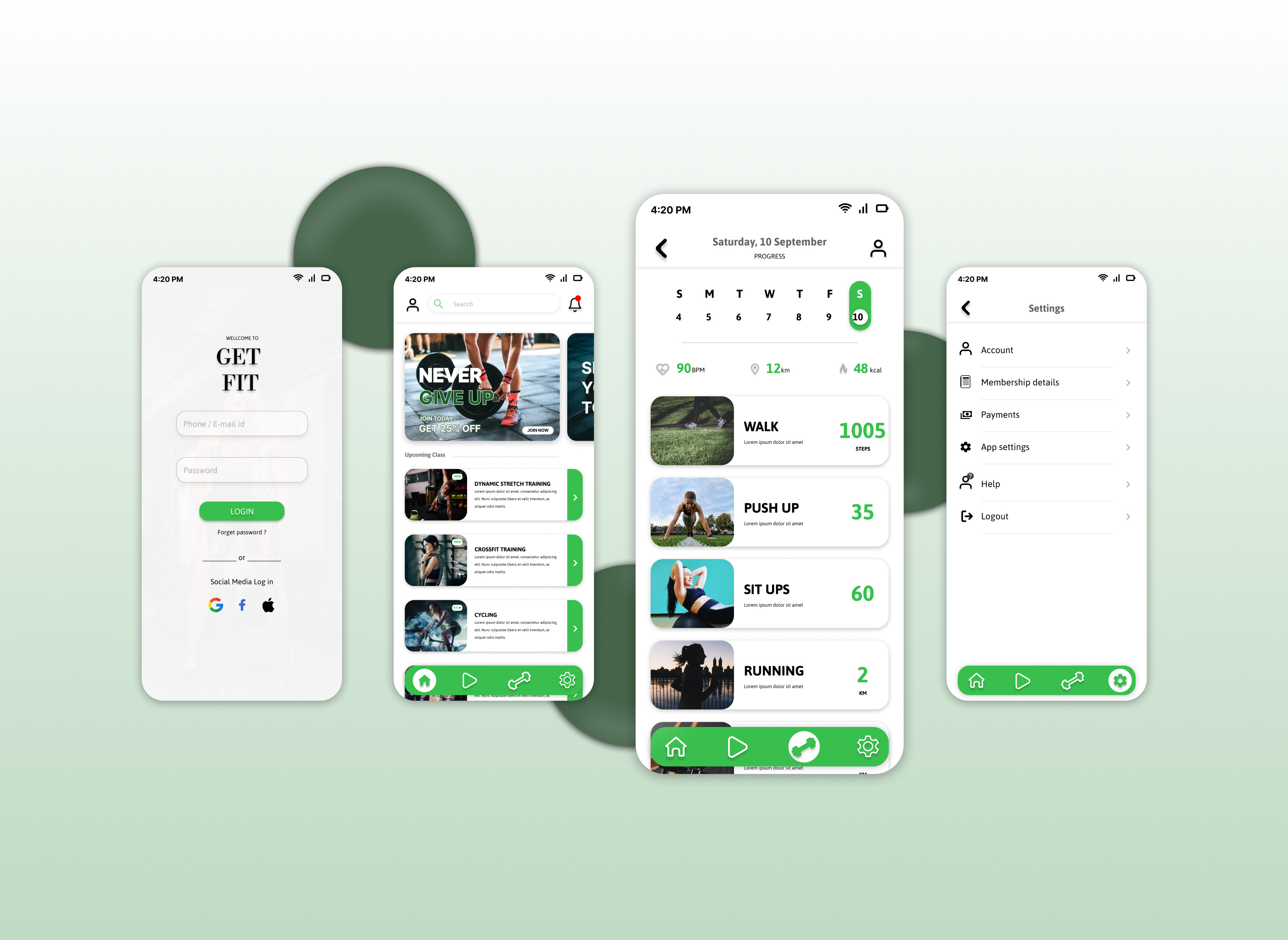 Example of Mobile App UI UX Design