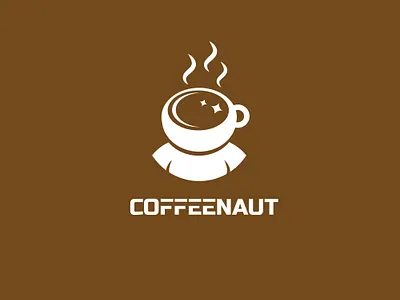 Coffeenaut astronaut coffee logo