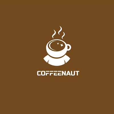 Coffeenaut astronaut coffee logo