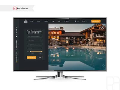 Hero Slider Landing Page branding creative design header hero hero header hero home page hero slider home page landing minimal real estate slider ui web website