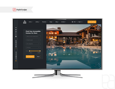 Hero Slider Landing Page branding creative design header hero hero header hero home page hero slider home page landing minimal real estate slider ui web website