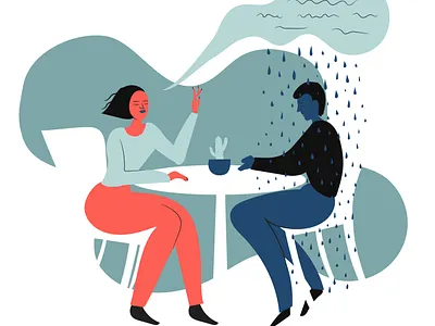 Words hurt adobe illustrator artist comunication editorial illustration flat illustration illustration illustrations illustrator love narrat relationship spot illustration story telling vector illustration vectors