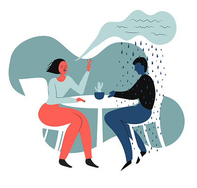 Words hurt adobe illustrator artist comunication editorial illustration flat illustration illustration illustrations illustrator love narrat relationship spot illustration story telling vector illustration vectors