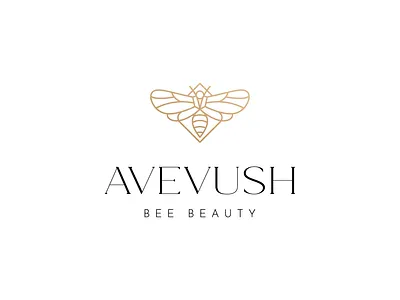 AVEVUSH animal beauty bee branding design elegant gold icon identity logo logotype luxury mark minimalist modern symbol vector
