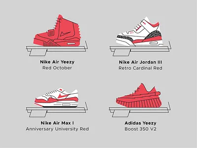 Laced - Sneaker Set 3 adidas air jordan 3 air max 1 air yeezy boost 350 line illustration nike yeezy
