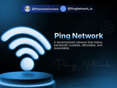 Ping Network branding graphic design
